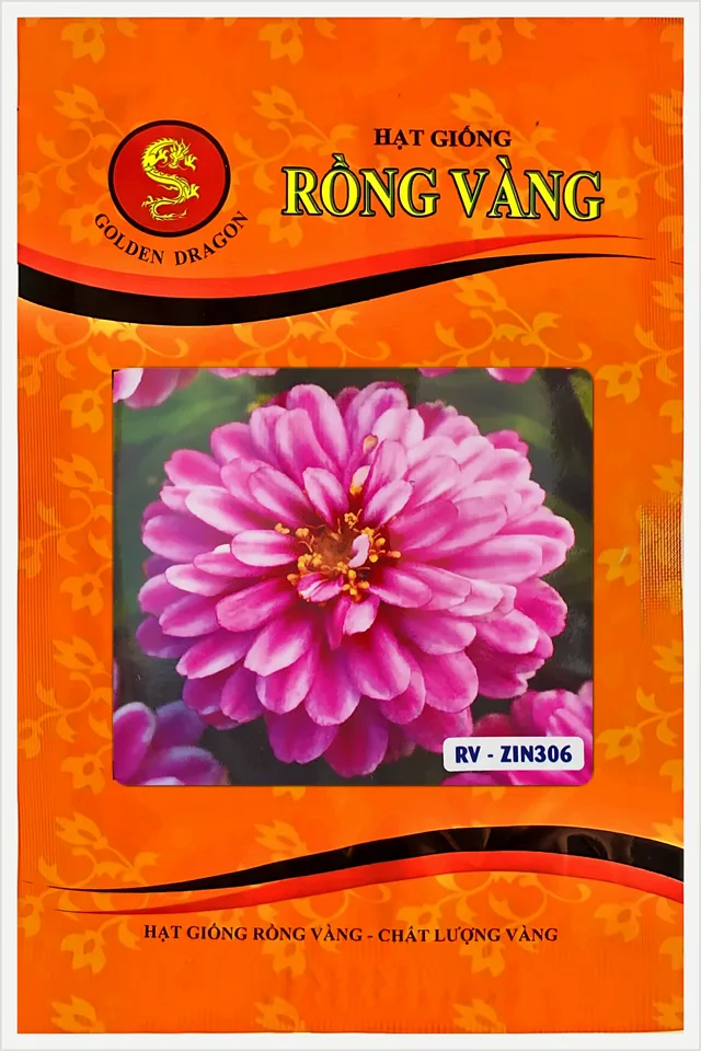 Bao bì Hoa Cúc Lá Nhám Màu Hồng Pha Sữa ZIN 306