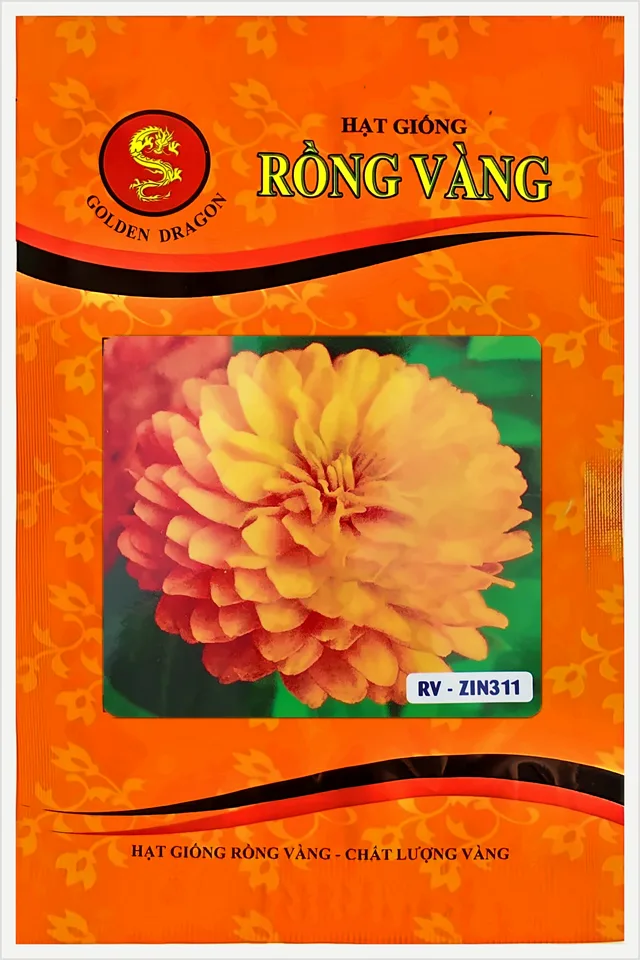 Bao bì Hoa Cúc Lá Nhám Màu Cam ZIN 311