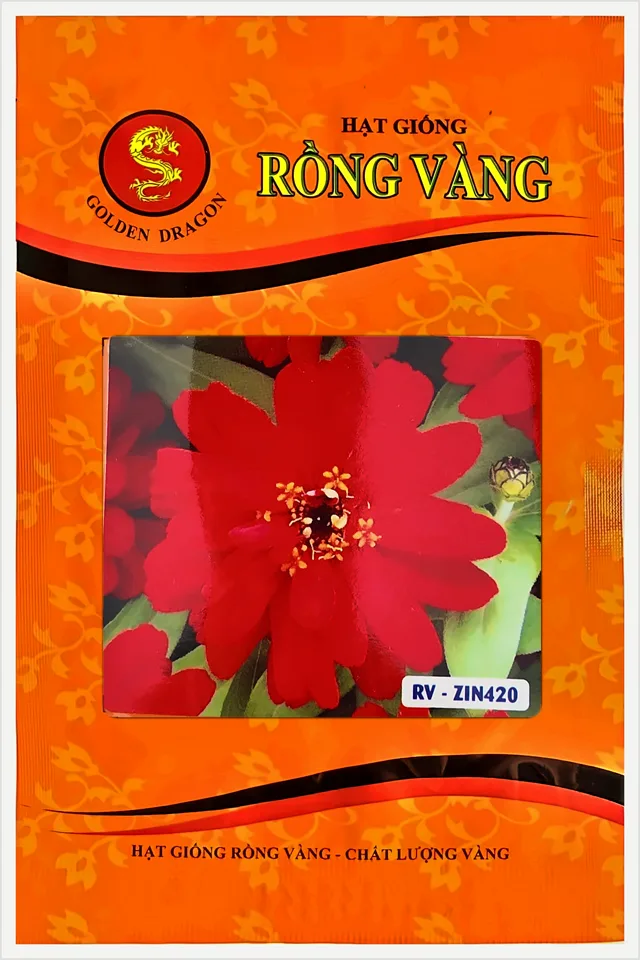 Bao bì Hoa Cúc Lá Nhám Màu Đỏ ZIN 420